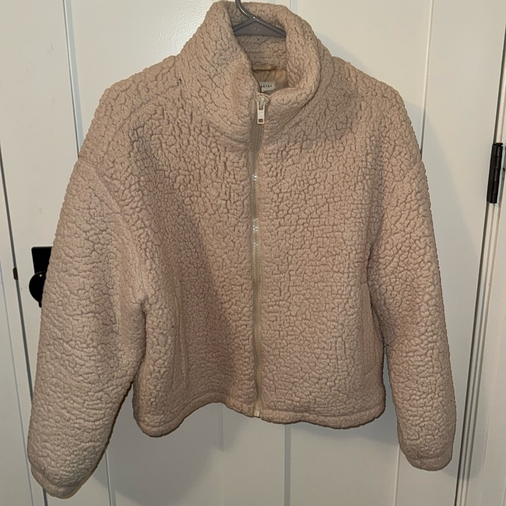 Cream Sherpa jacket